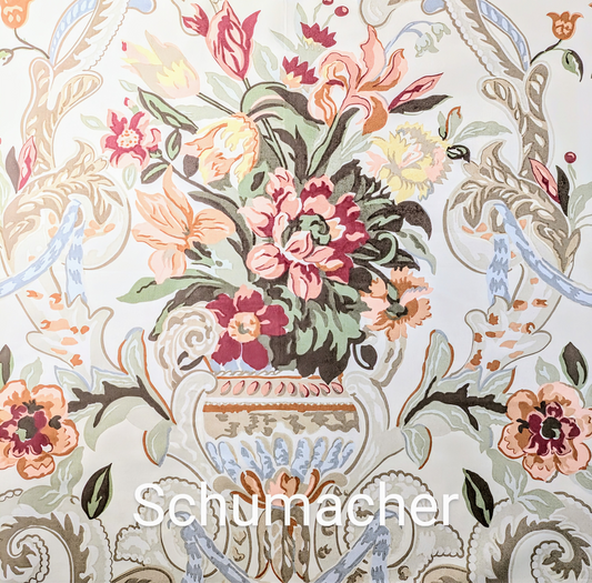 Schumacher Aylesbury Vase - 3.2m Remnant