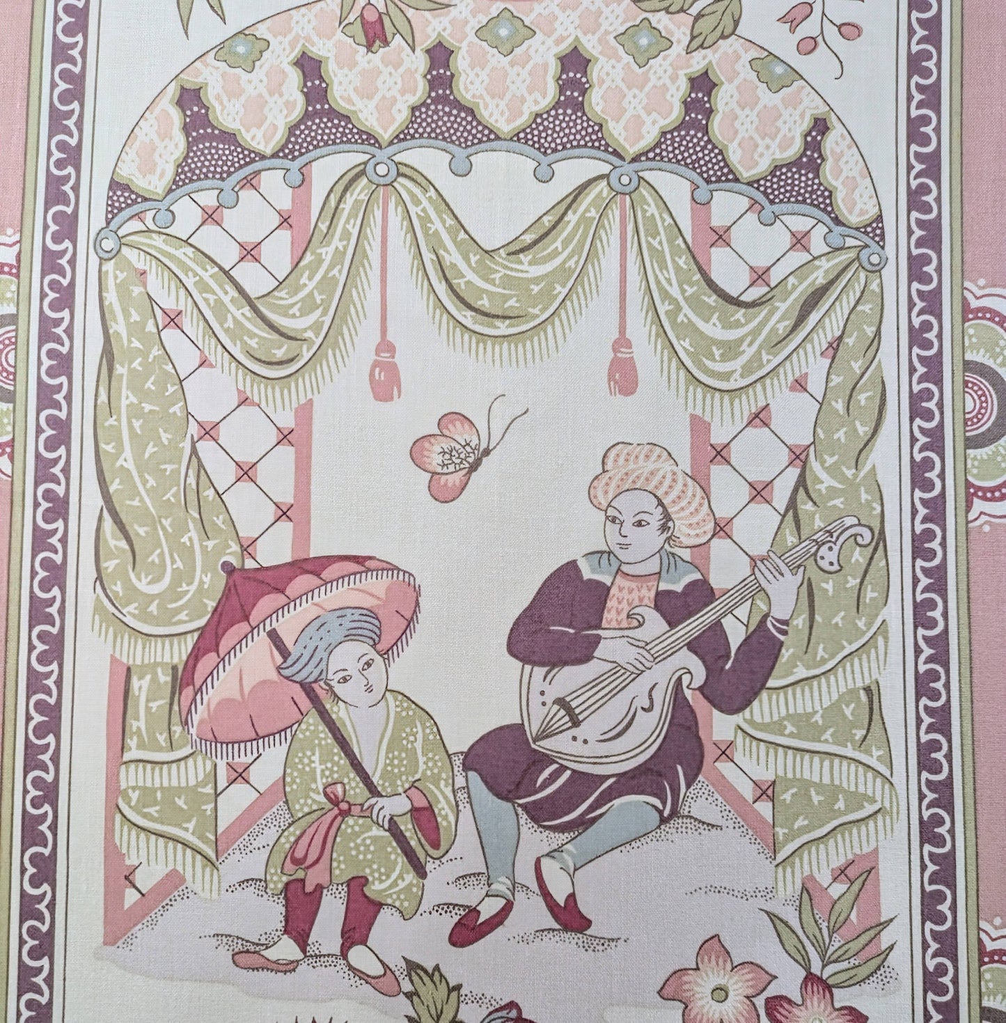 Vintage & Rare Indian Themed Fabric from 1990s - 1.1m Remnant