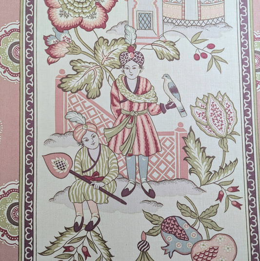 Vintage & Rare Indian Themed Fabric from 1990s - 1.1m Remnant