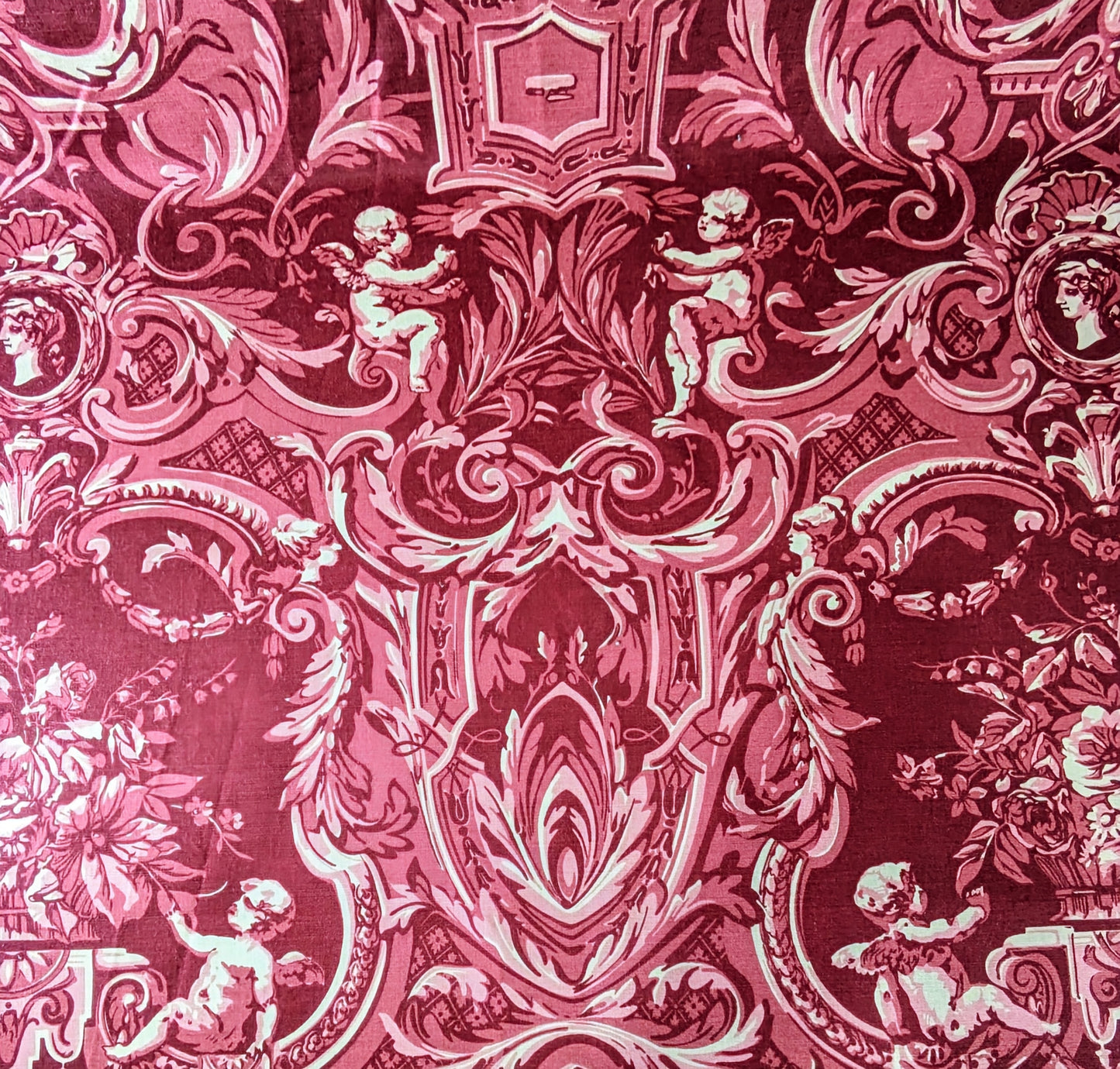 Rare - Zoffany Cherubs - Toile de Jouy