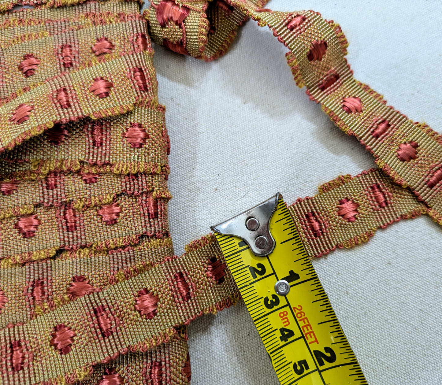 Orange & Biscuit Spotty Trimming