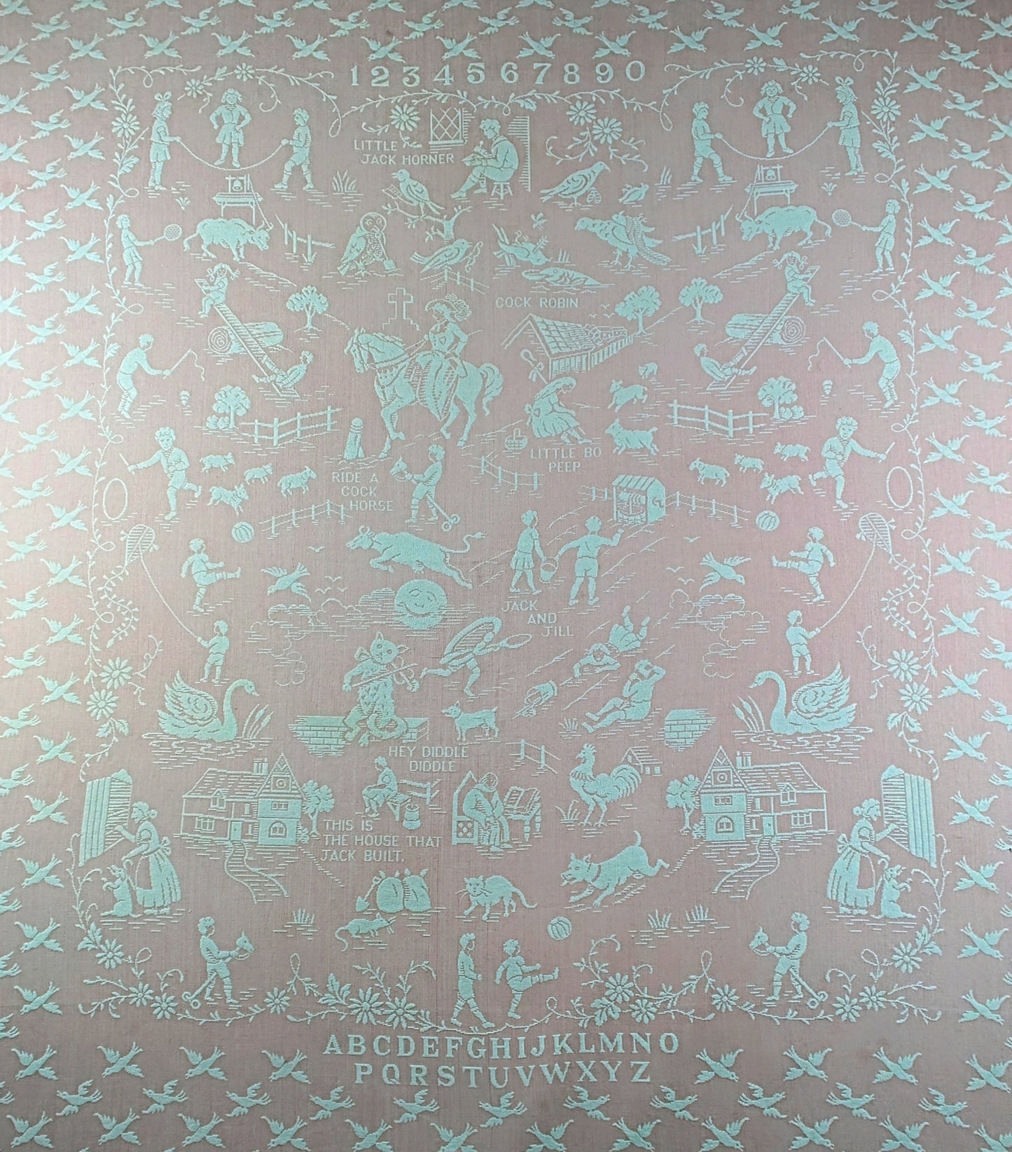 Vintage Childs Pink Nursery Blanket