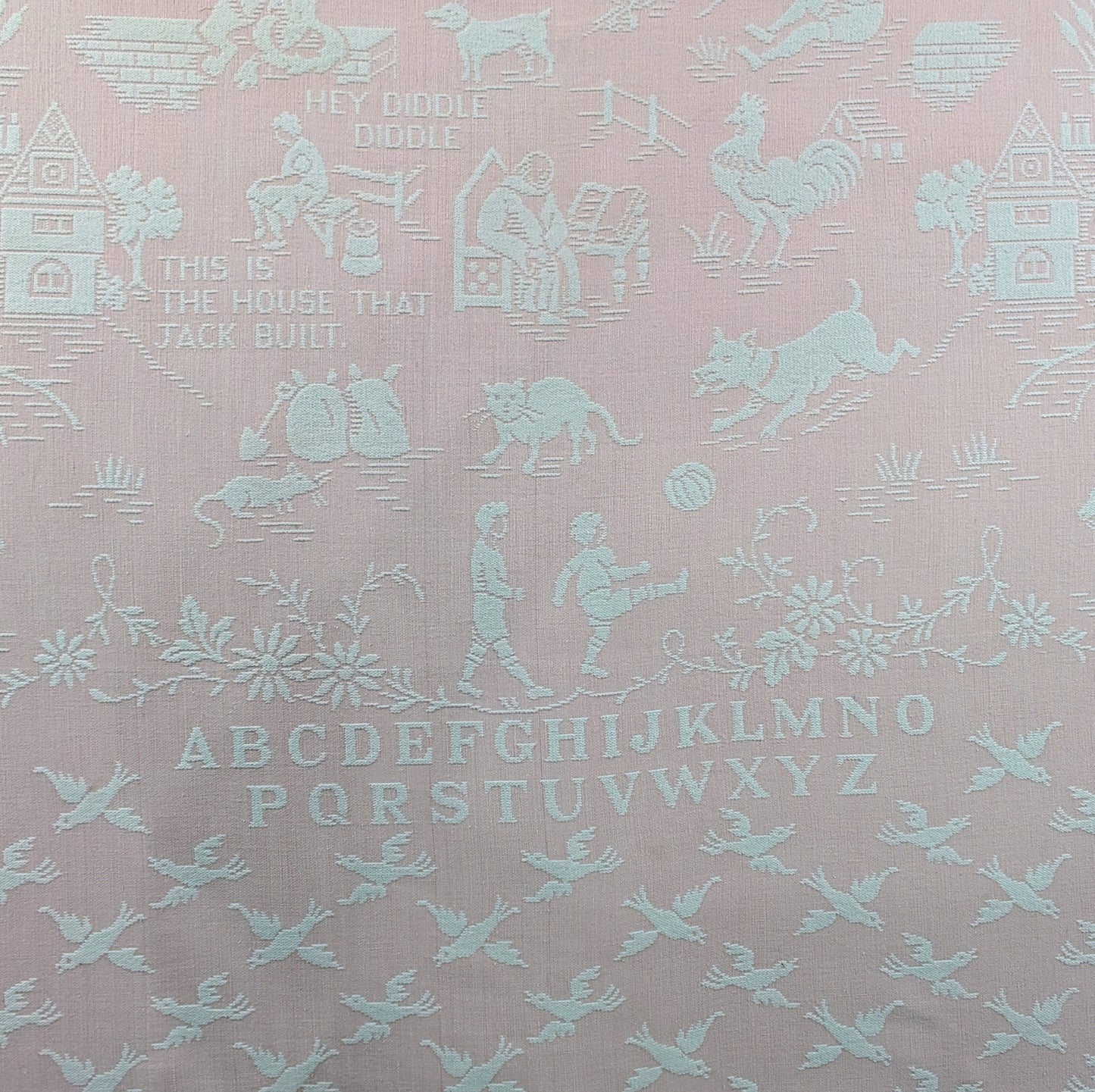 Vintage Childs Pink Nursery Blanket