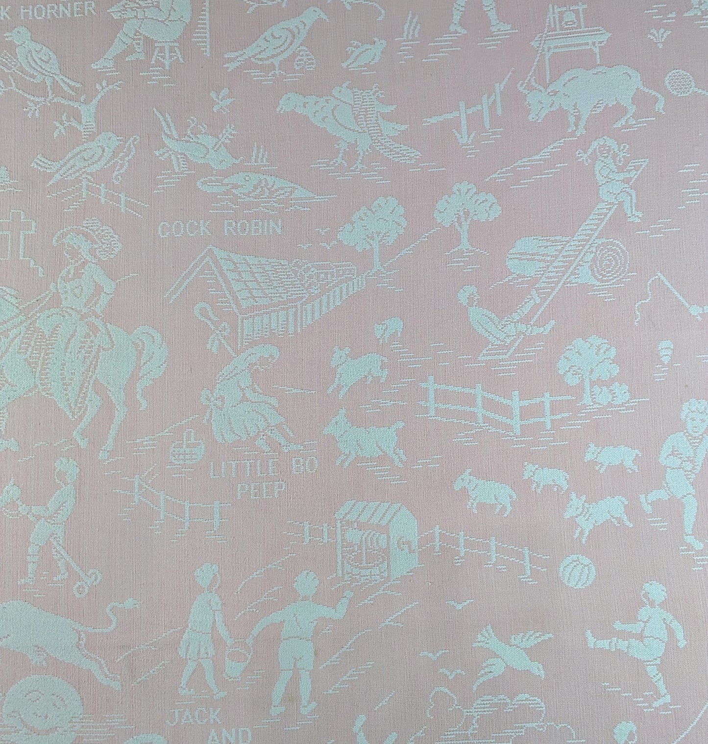 Vintage Childs Pink Nursery Blanket