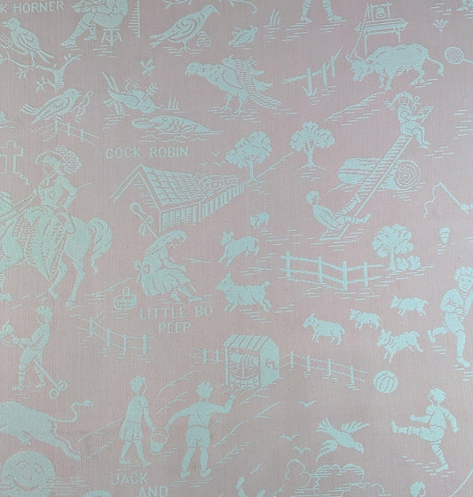 Vintage Childs Pink Nursery Blanket