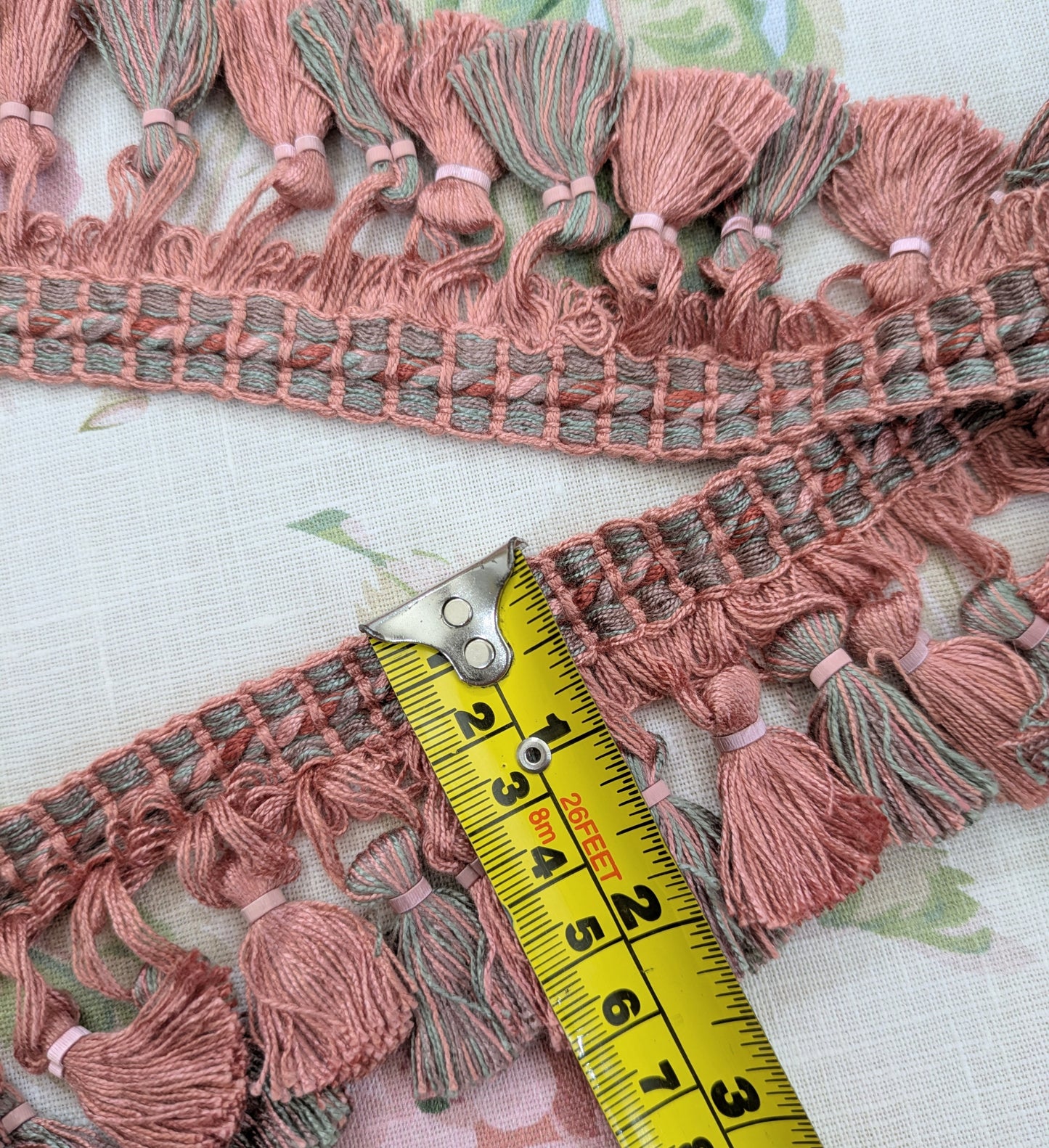 Pink & Blue Tassel Fringe