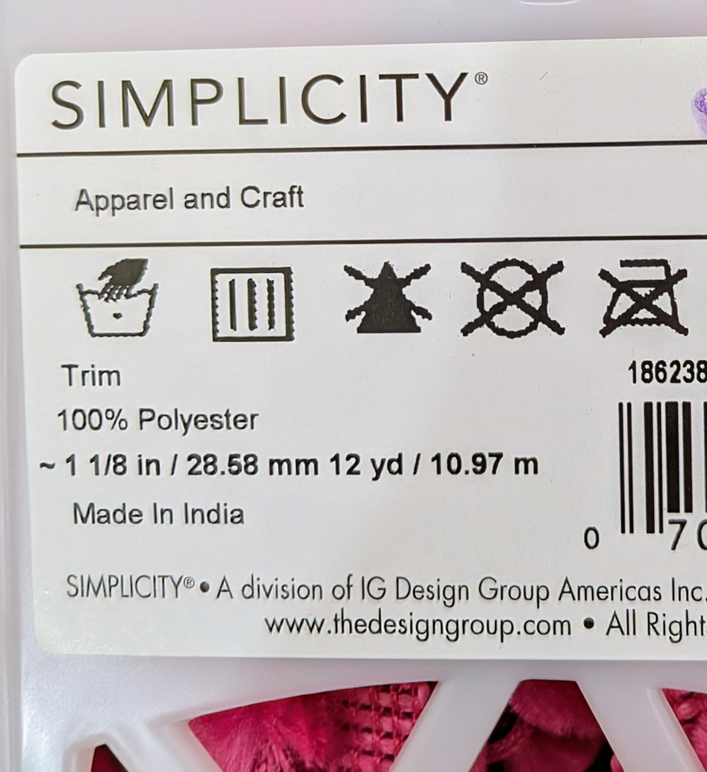 Pom Pom Trimming - Red, Turquoise, Purple or Pink