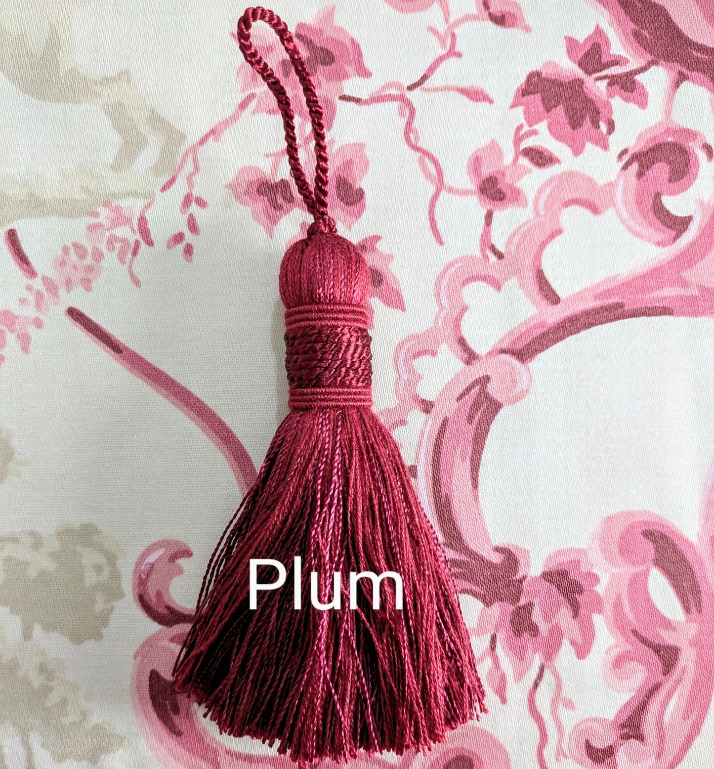 Pink & Plum Cushion Tassels, Key Tassels, Decorative Tassels