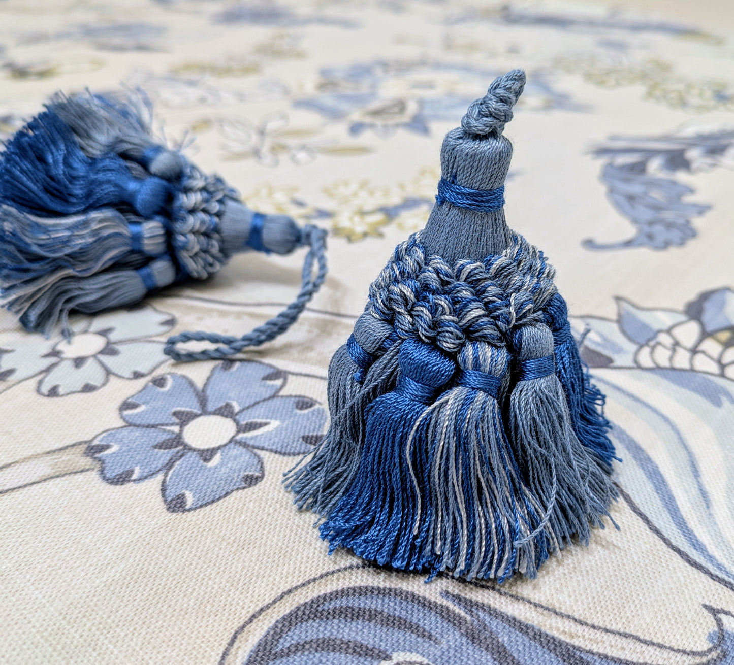 Blue Ottoman Key Tassel / Decorative Tassel