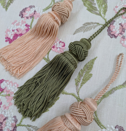 Green or Pink Turks Head Tassel - REDUCED