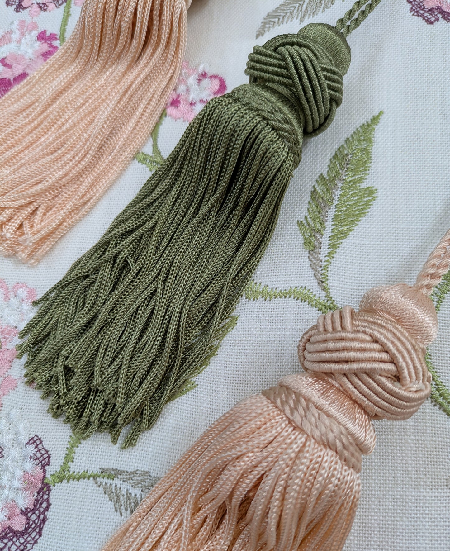 Green or Pink Turks Head Tassel - REDUCED