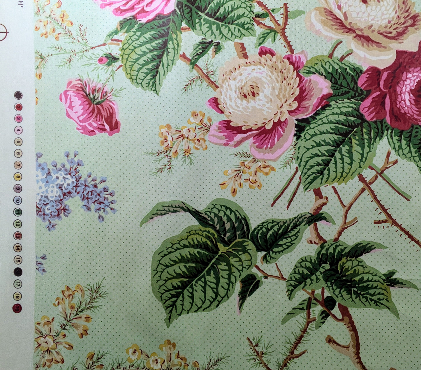 Vintage Glazed Chintz 'Rosemoore' by Design Edition Ltd from 1997 - REDUCED