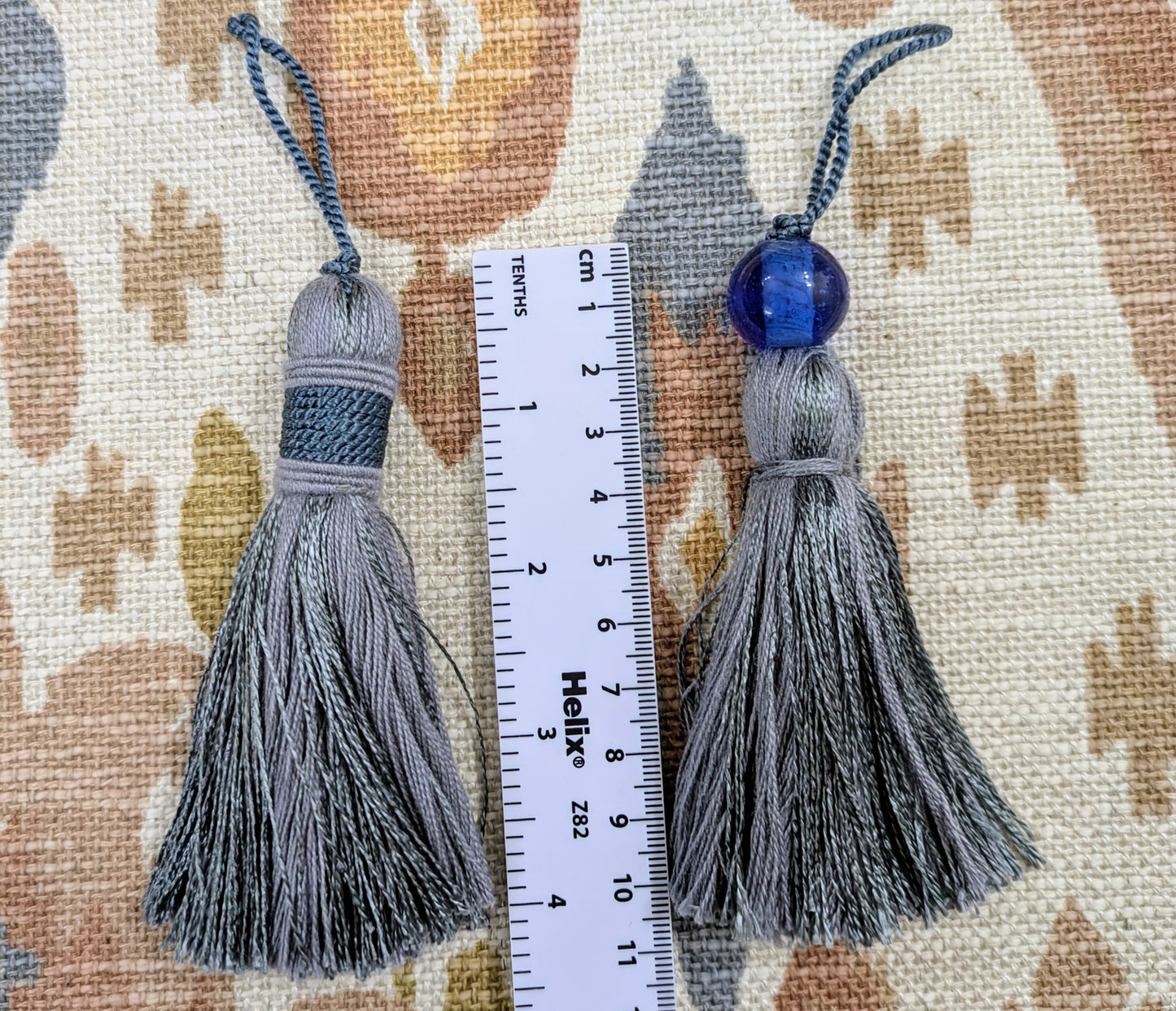Blue Tassels / Beaded Blue Tassels / Key Tassels / Cushion Tassels