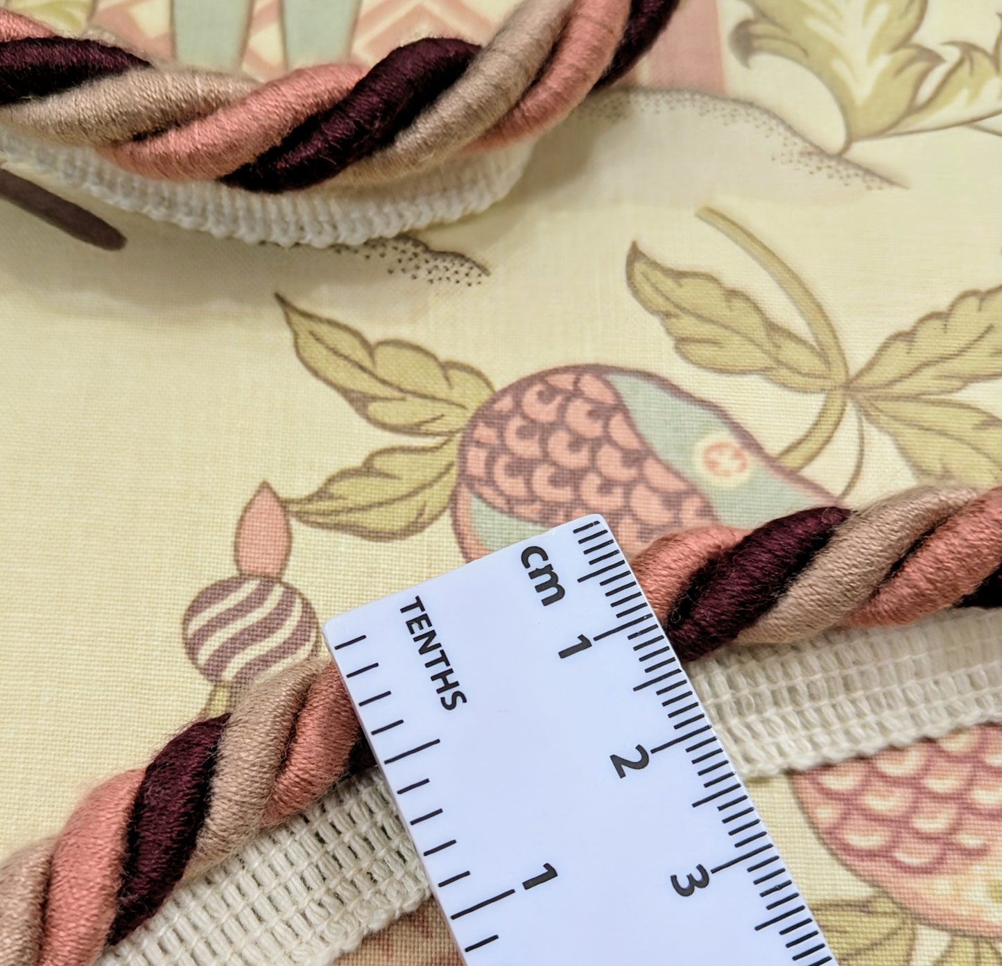 Pink & Plum Flanged Cord Trim / Upholstery Trim / Soft Furnishing Trim