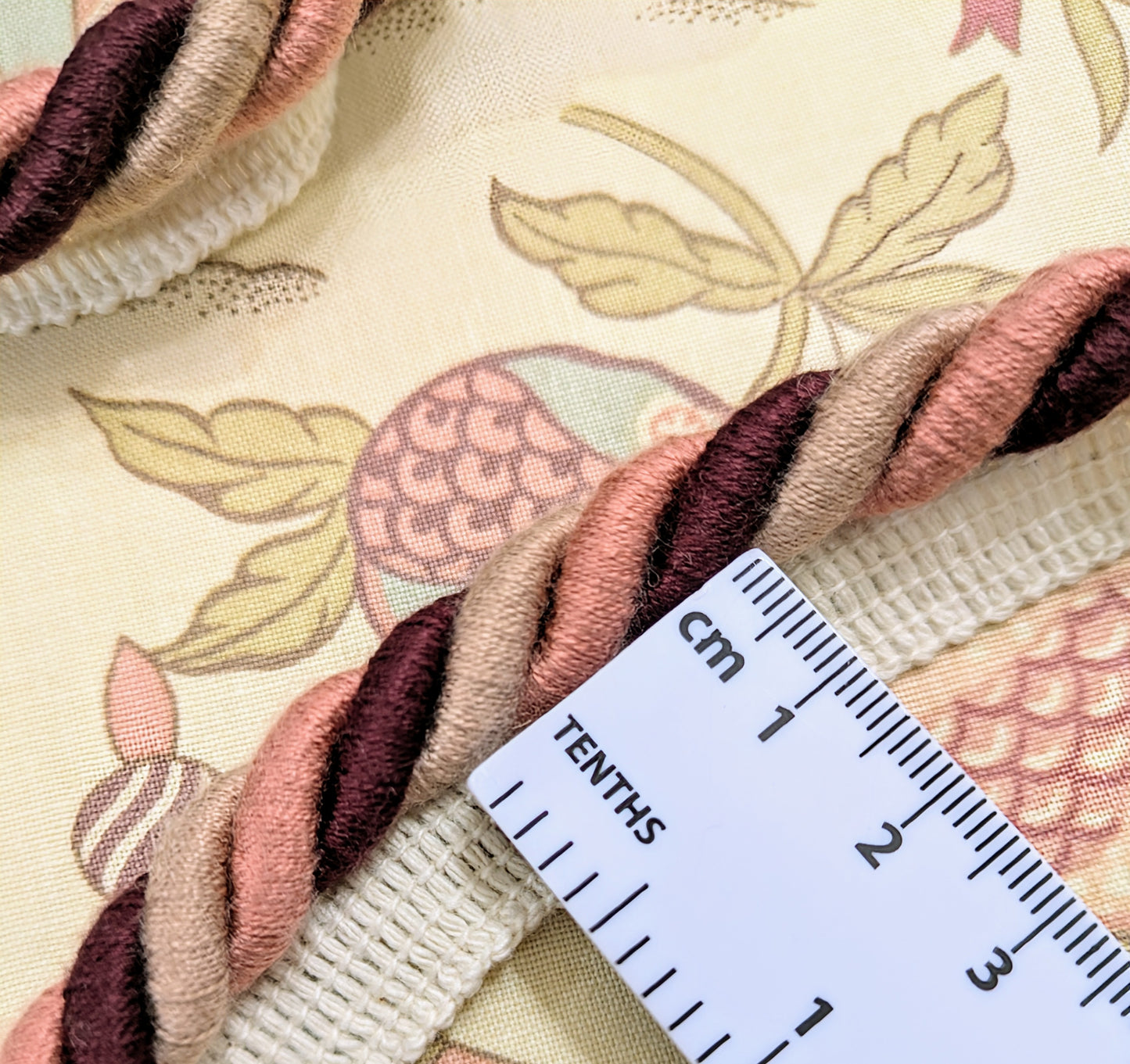 Pink & Plum Flanged Cord Trim / Upholstery Trim / Soft Furnishing Trim