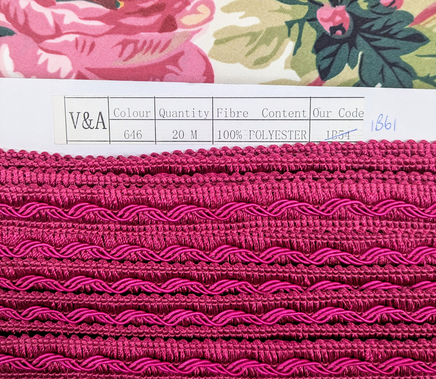 Cerise Braid / Trimming