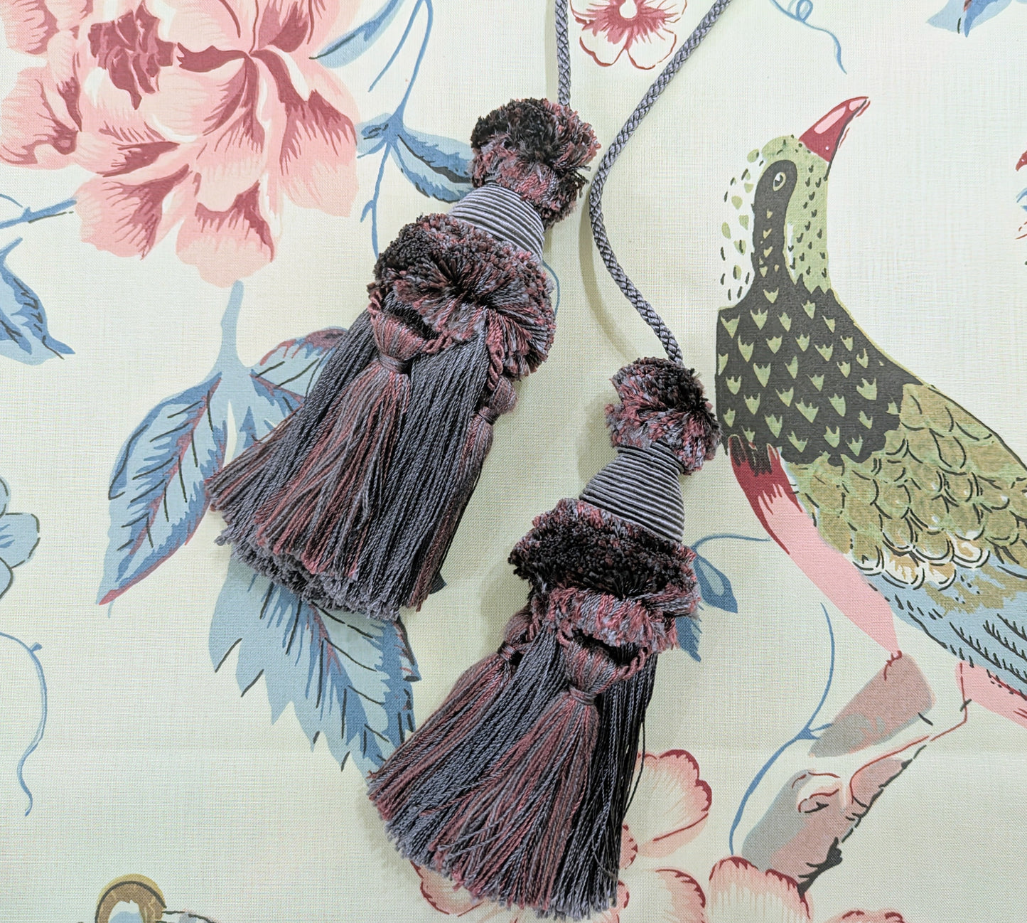 Burgundy & Mauve Colour Chair Tassels / Key Tassels / Cushion Tassels