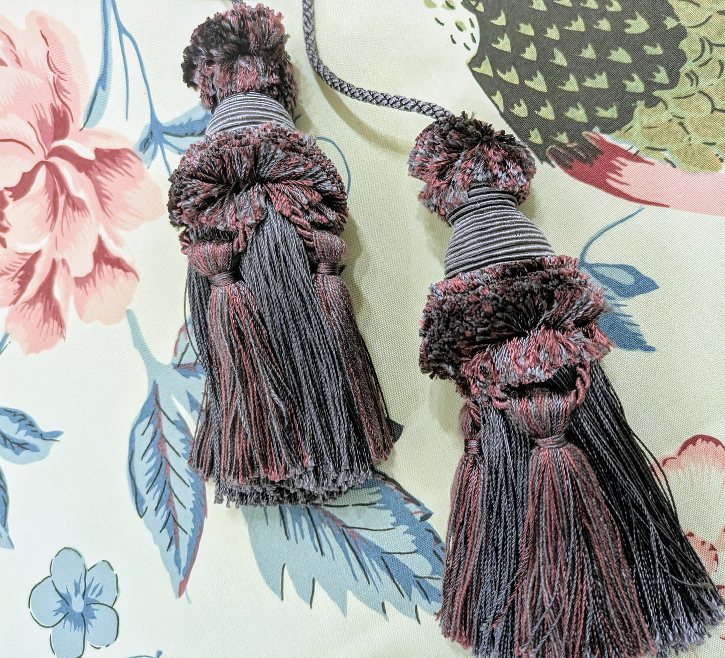 Burgundy & Mauve Colour Chair Tassels / Key Tassels / Cushion Tassels