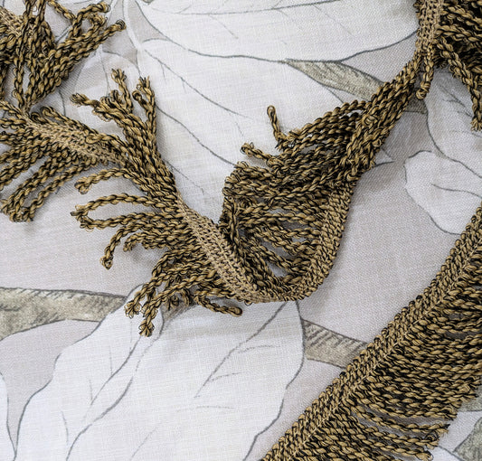 Black & Coffee Colour 'Leopard' Fringe Trim