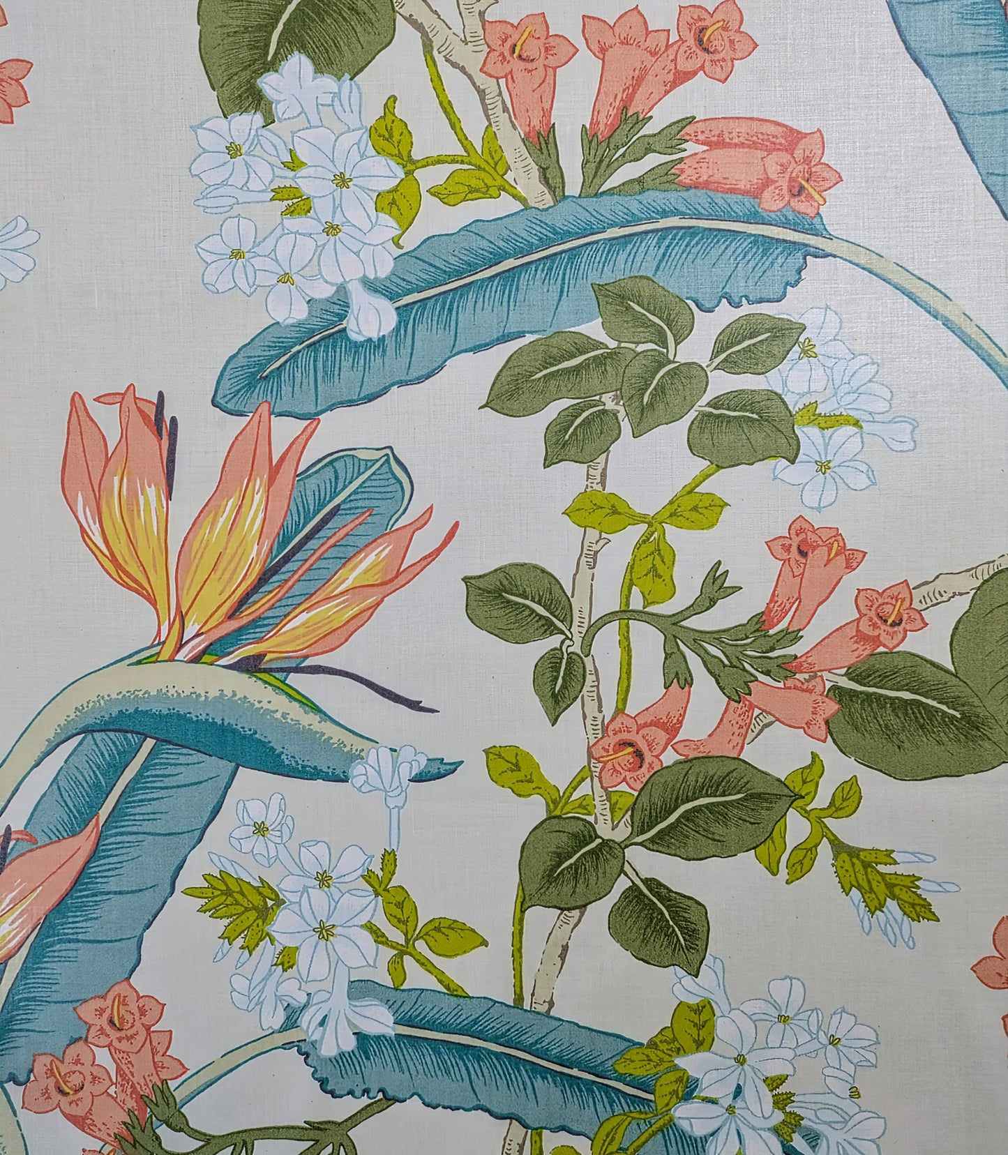 Bird of Paradise Flower Design 'Florestan' by Parkertex from 1987