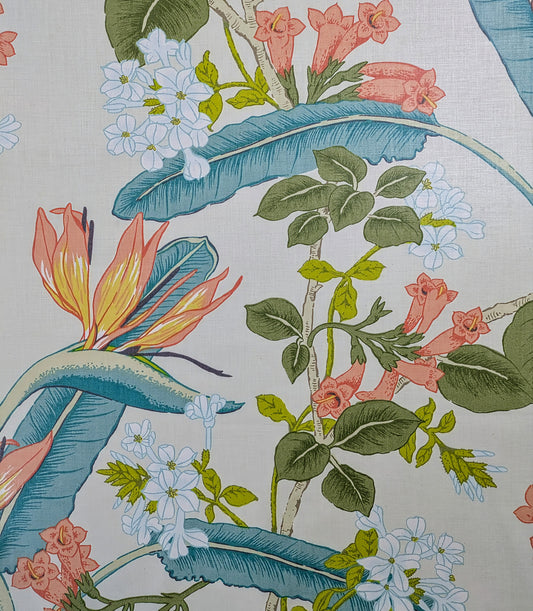 Bird of Paradise Flower Design 'Florestan' by Parkertex from 1987