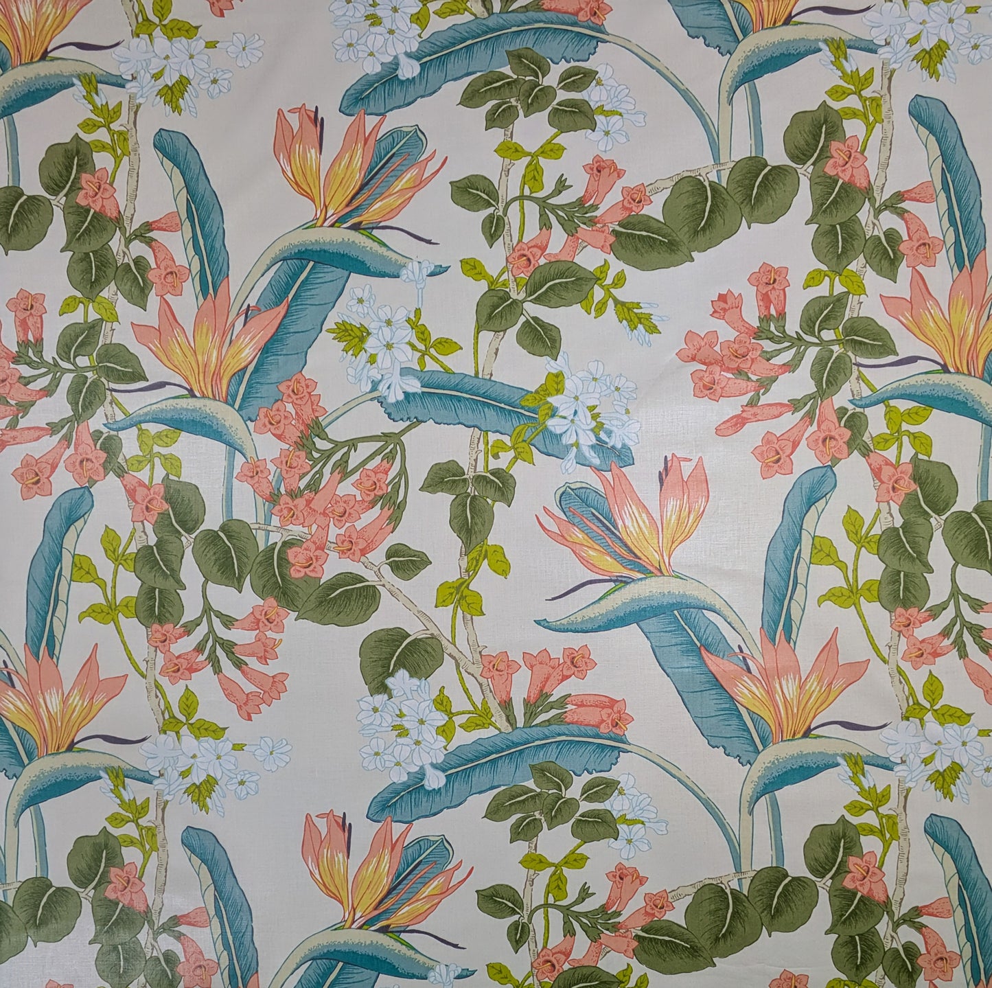 Bird of Paradise Flower Design 'Florestan' by Parkertex from 1987