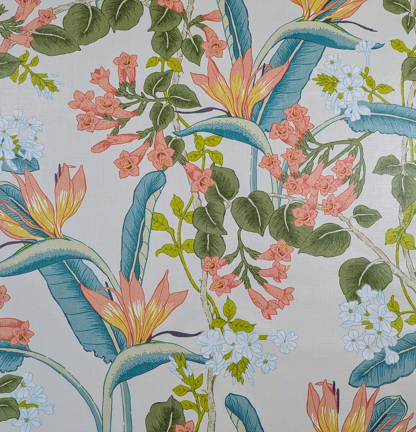Bird of Paradise Flower Design 'Florestan' by Parkertex from 1987