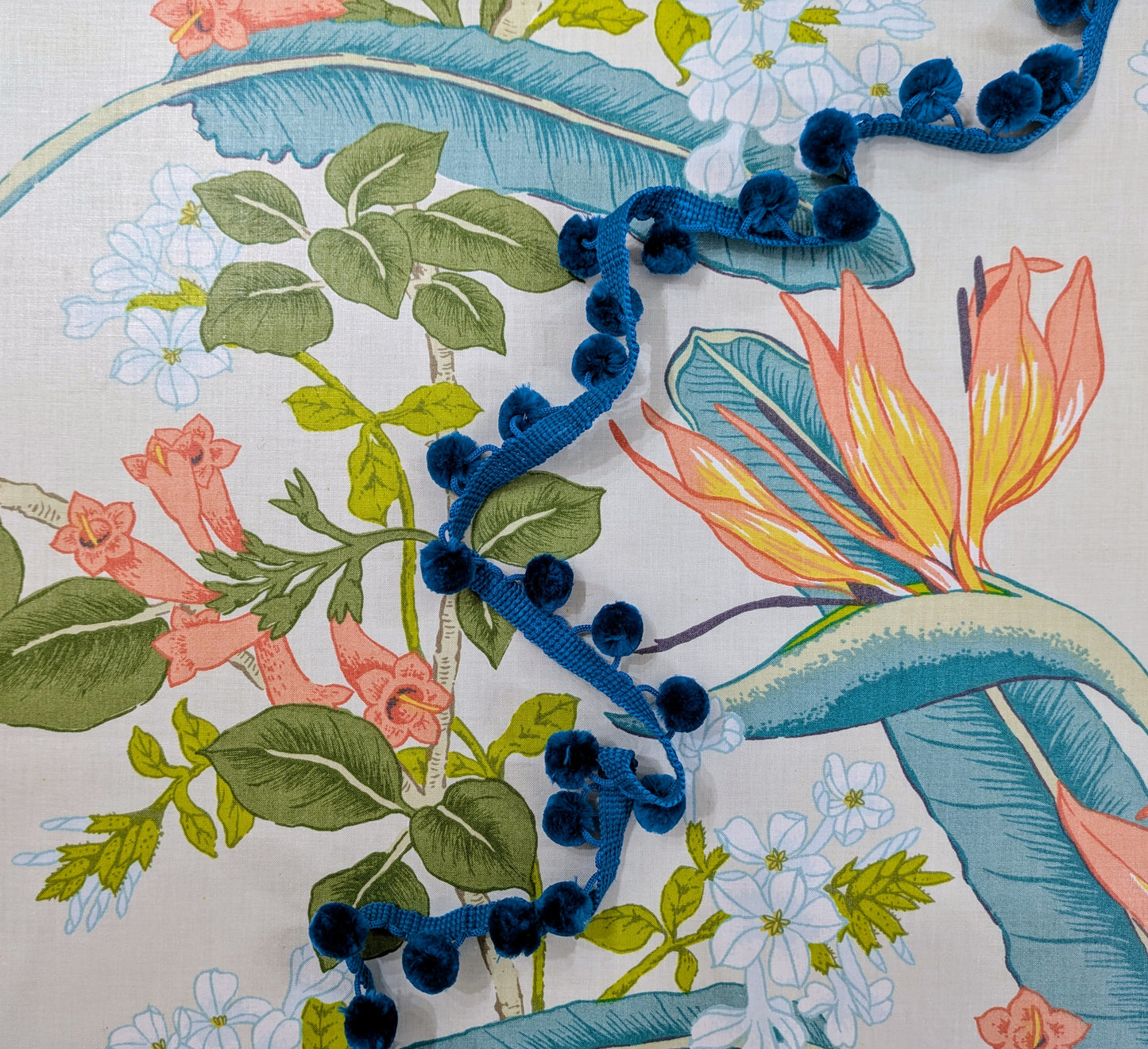 Bird of Paradise Flower Design 'Florestan' by Parkertex from 1987