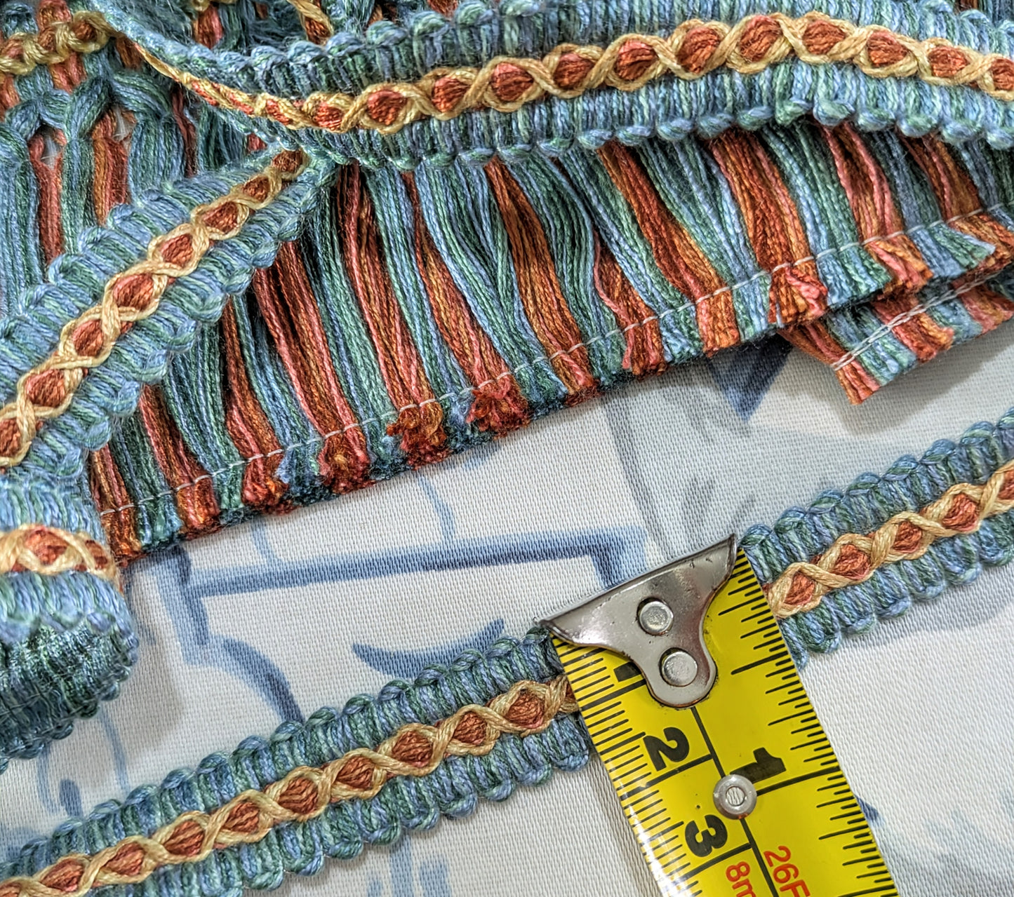 Blue & Copper Colour Trimming with Yellow details