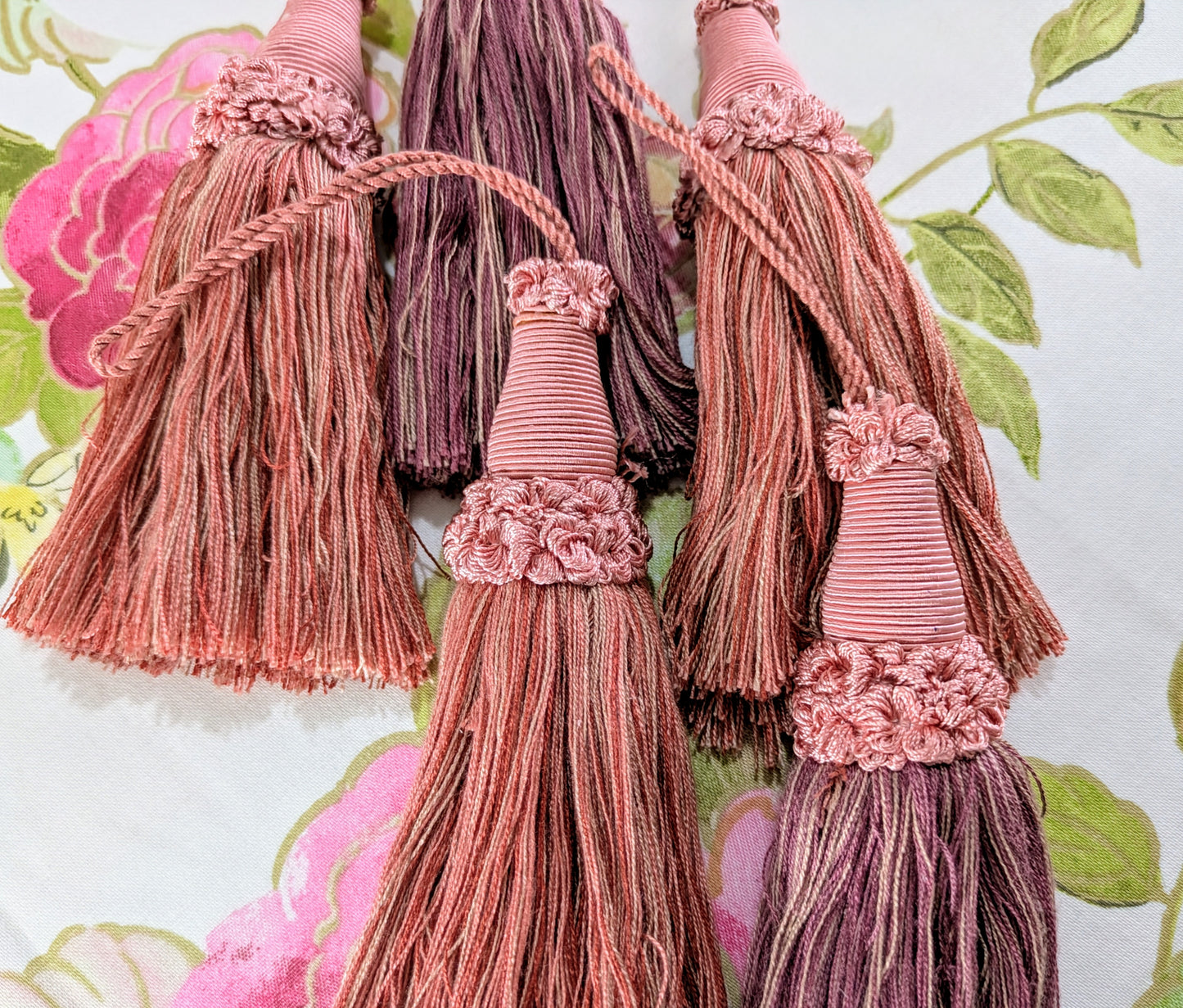 Pink & Mauve Tassels / Key Tassels / Cushion Tassels / Decorative Tassels