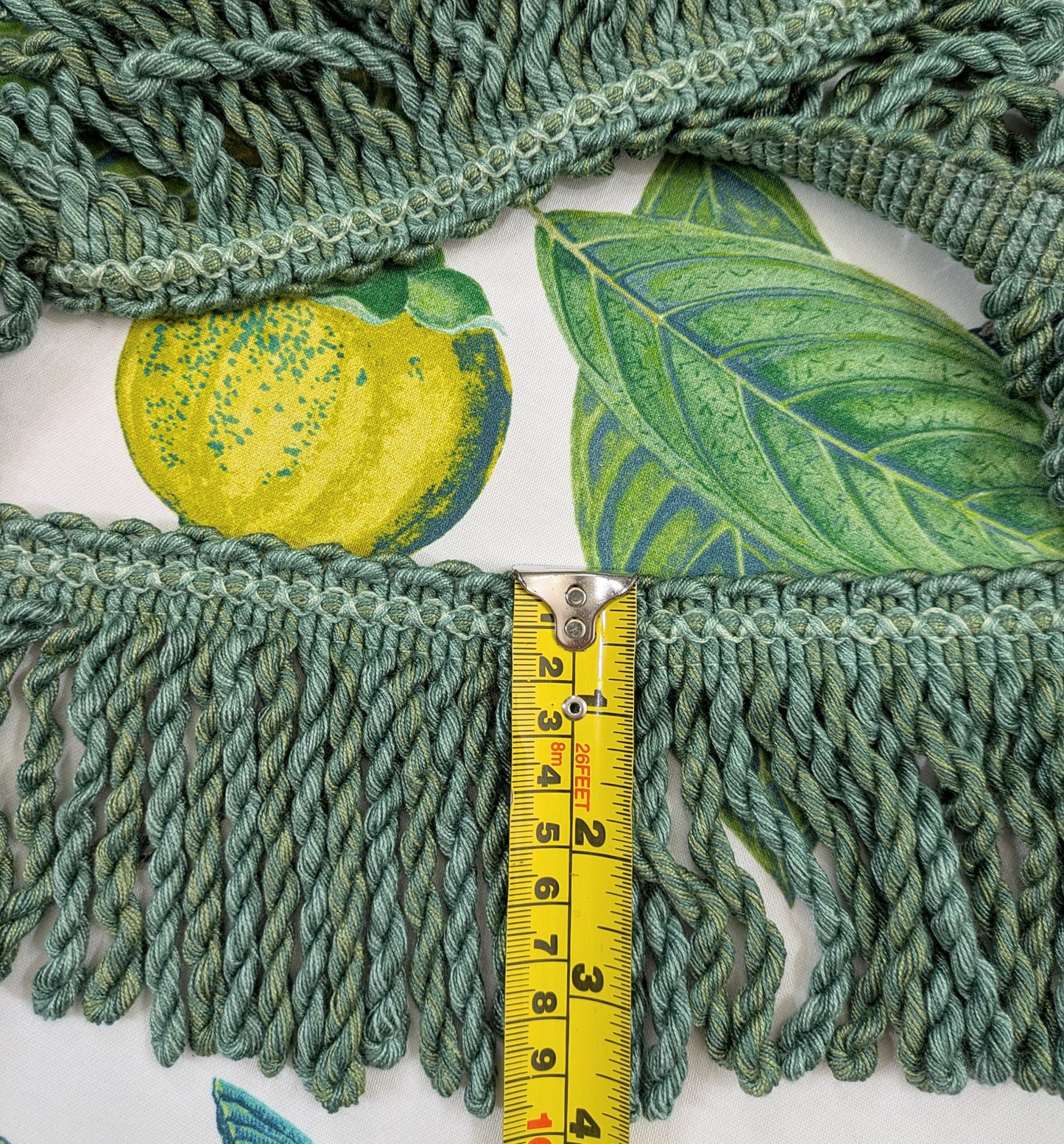 Teal & Green Bullion Fringe Trim