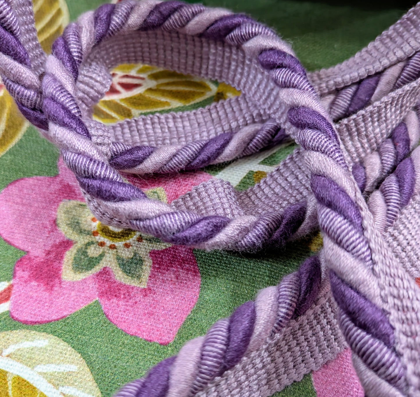 Lilac & Mauve Flanged Cord Trim / Upholstery Trim / Soft Furnishing Trim