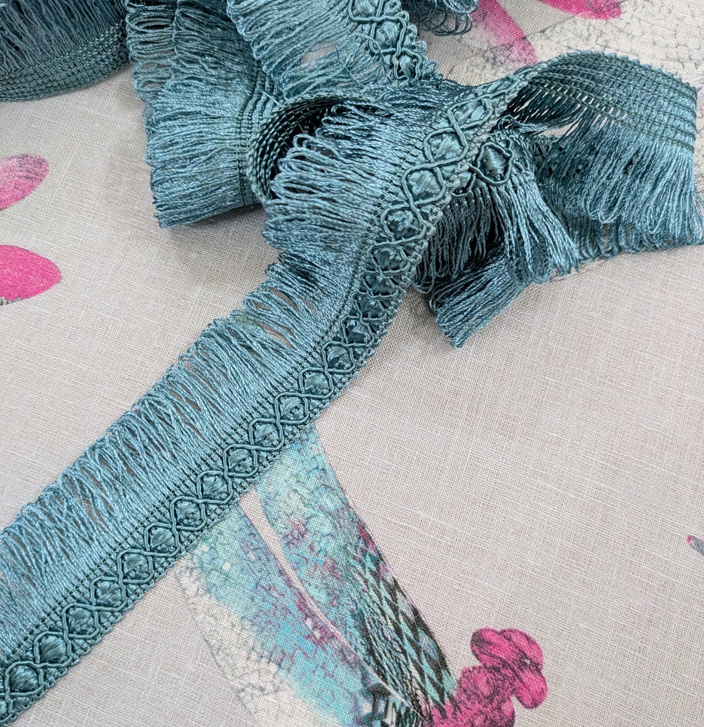 Blue Fringe Trimming