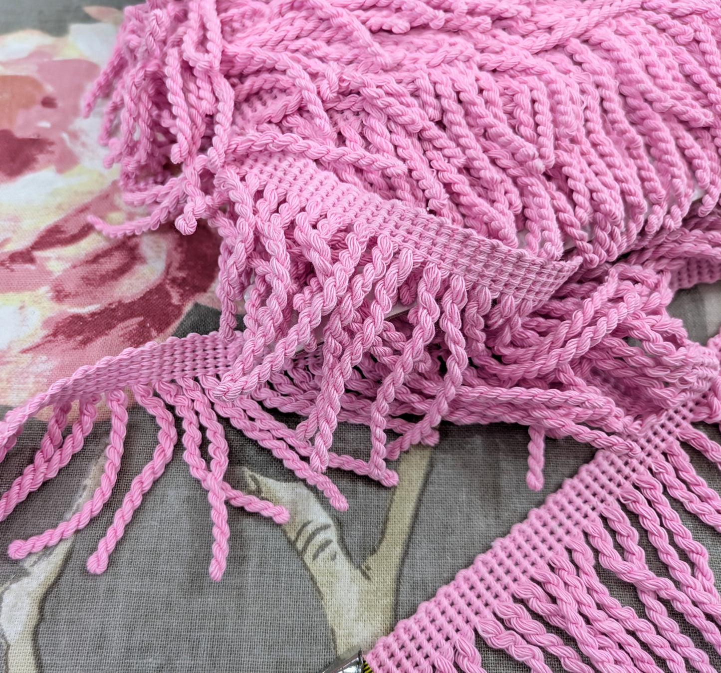 Pink Fringe Trim