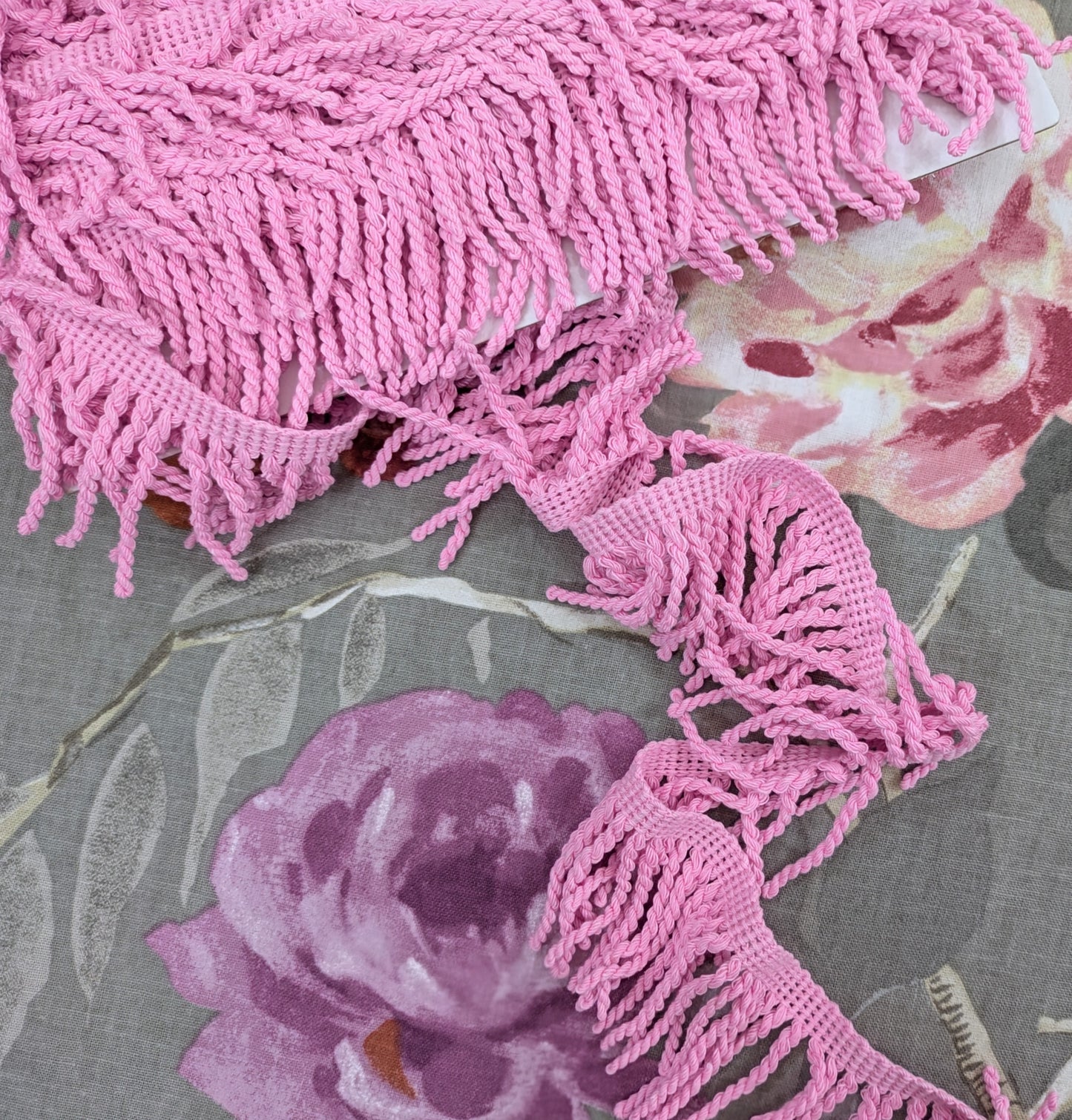 Pink Fringe Trim