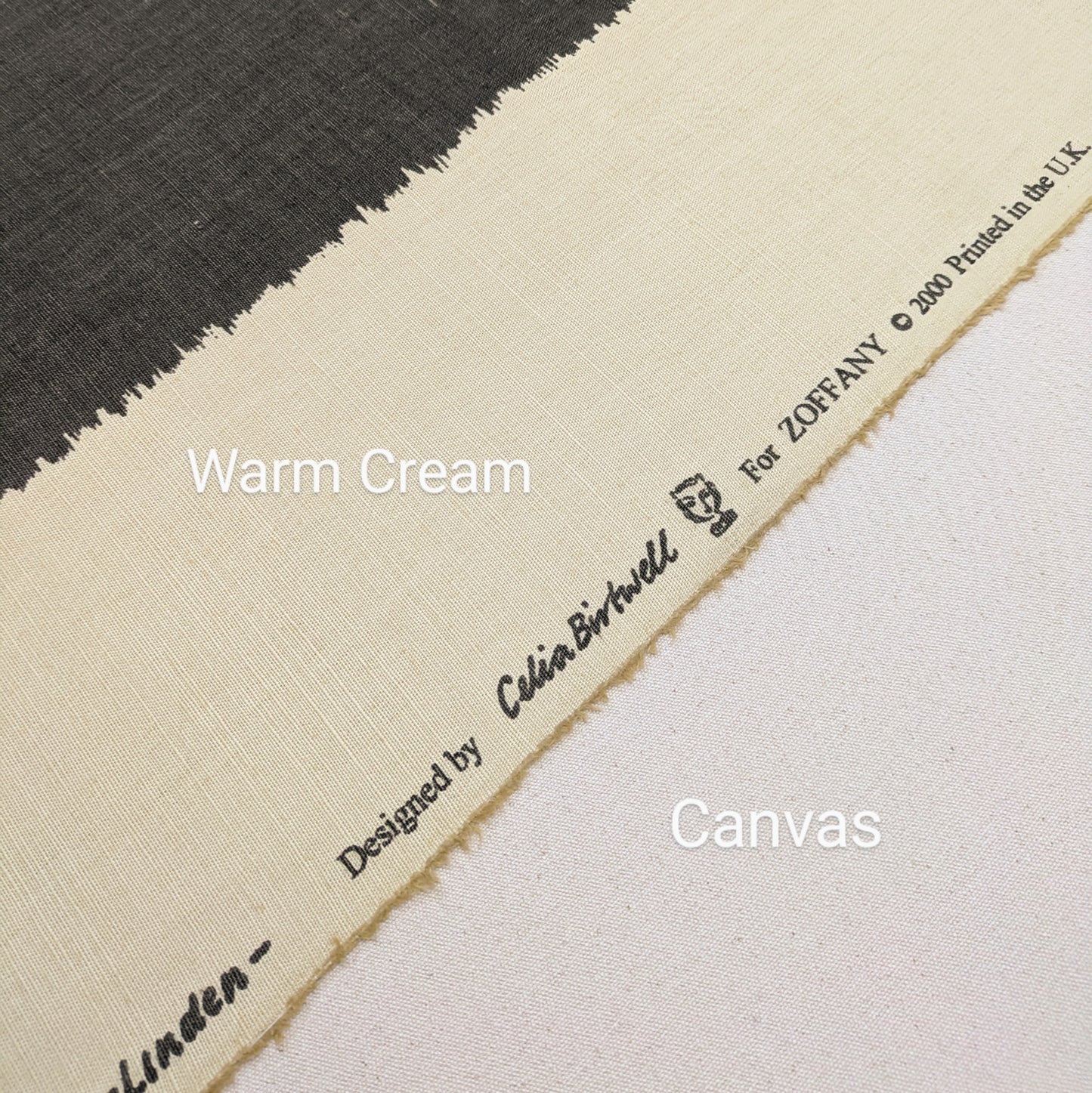 Zoffany Brown & Cream Stripe 'Linden' by Celia Birtwell - REDUCED