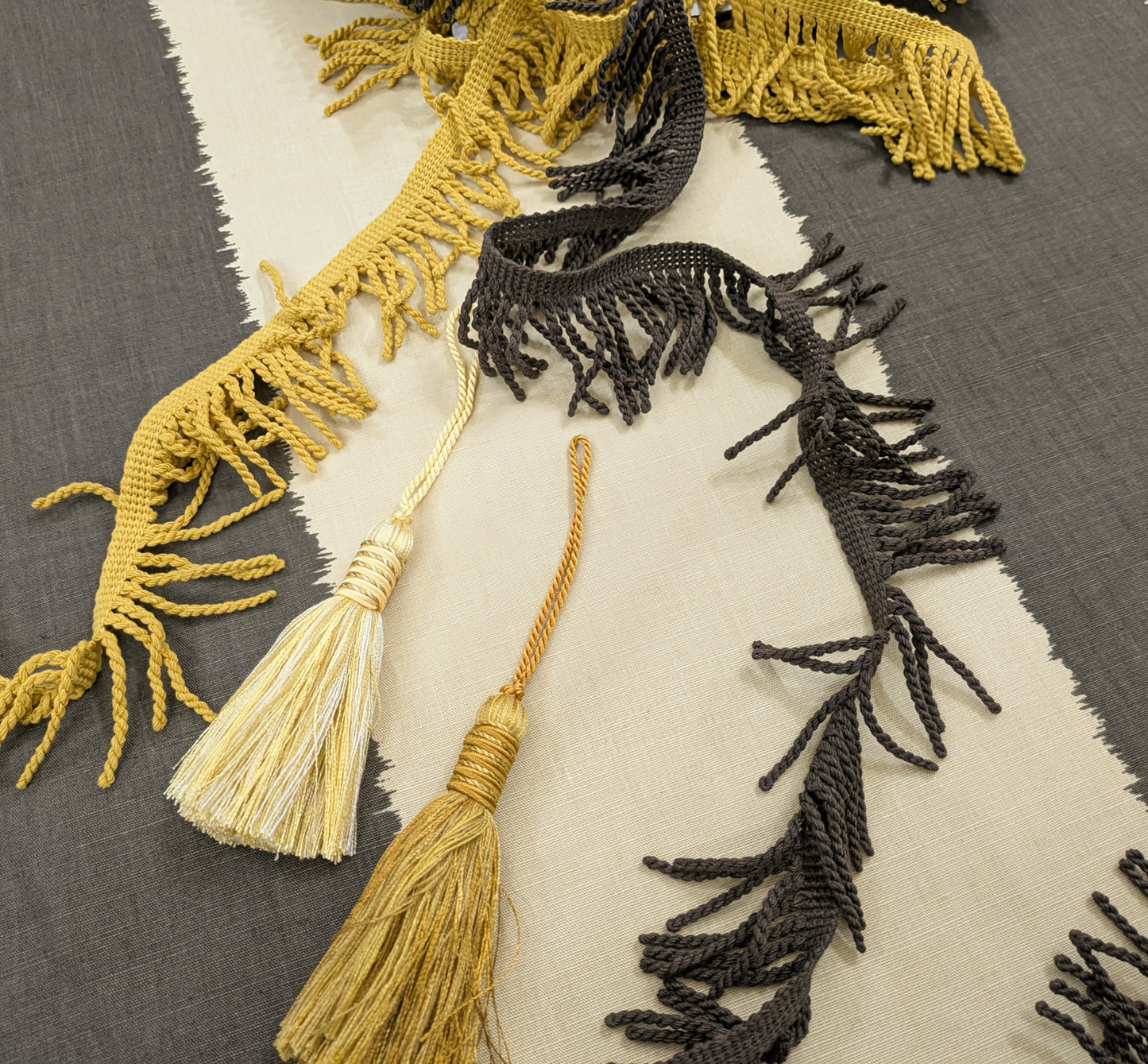 Zoffany Brown & Cream Stripe 'Linden' by Celia Birtwell - REDUCED