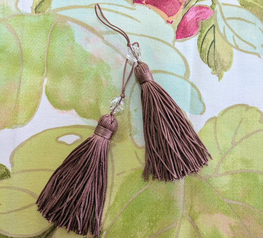 Mocha Beaded Tassel