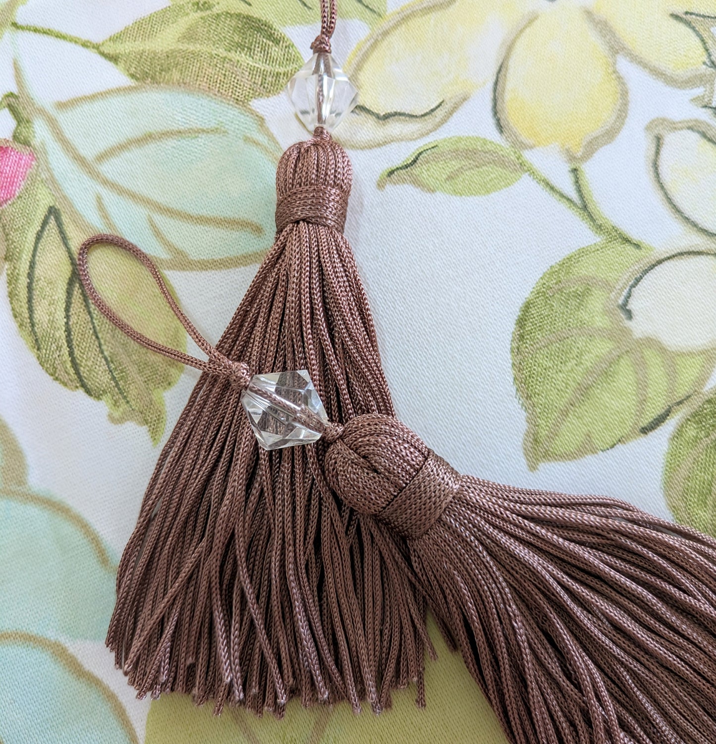 Mocha Beaded Tassel