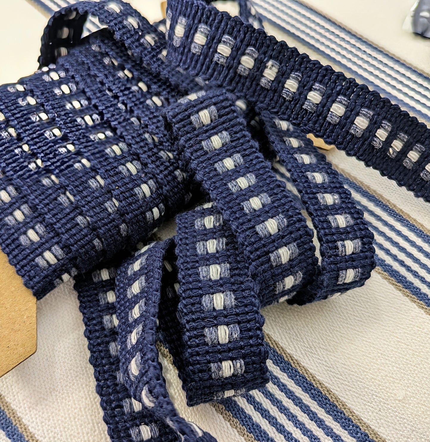 Navy Blue Braid / Trimming 4m remnant