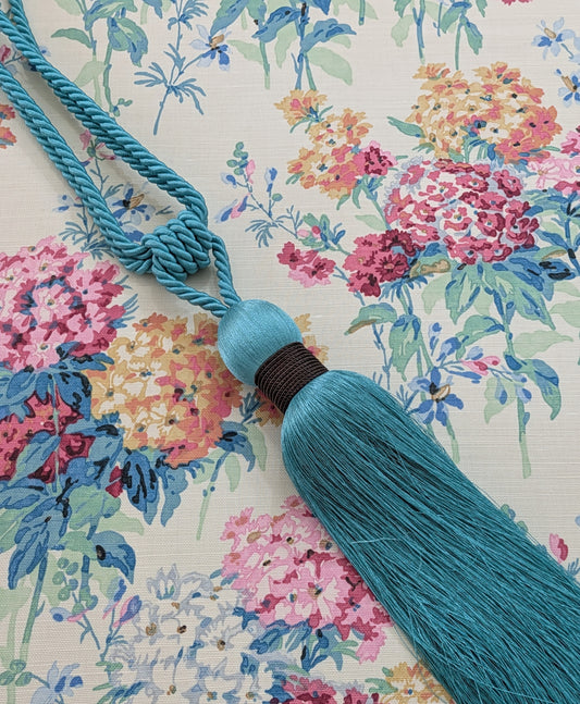 Teal  Curtain Tieback
