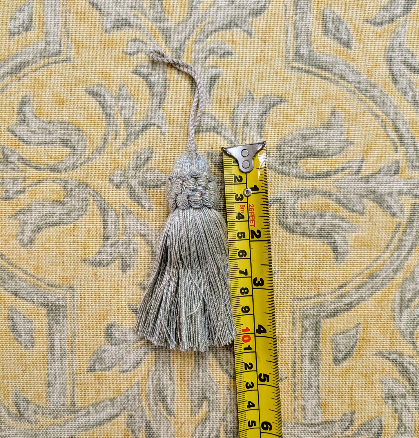 Green  & Cream Tassels / Key Tassel / Cushion Tassel