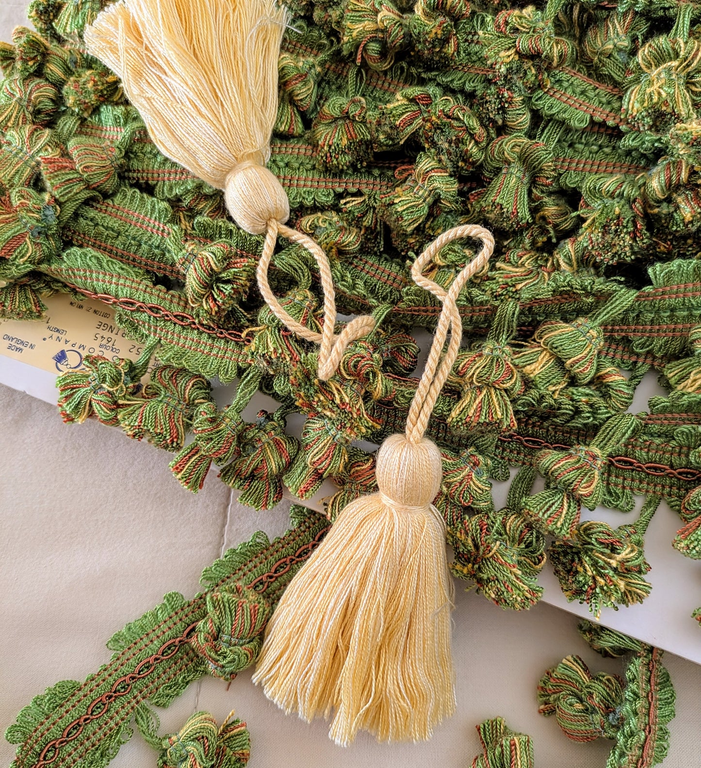 Pale Yellow Tassels / Key Tassels / Cushion Tassels - REDUCED