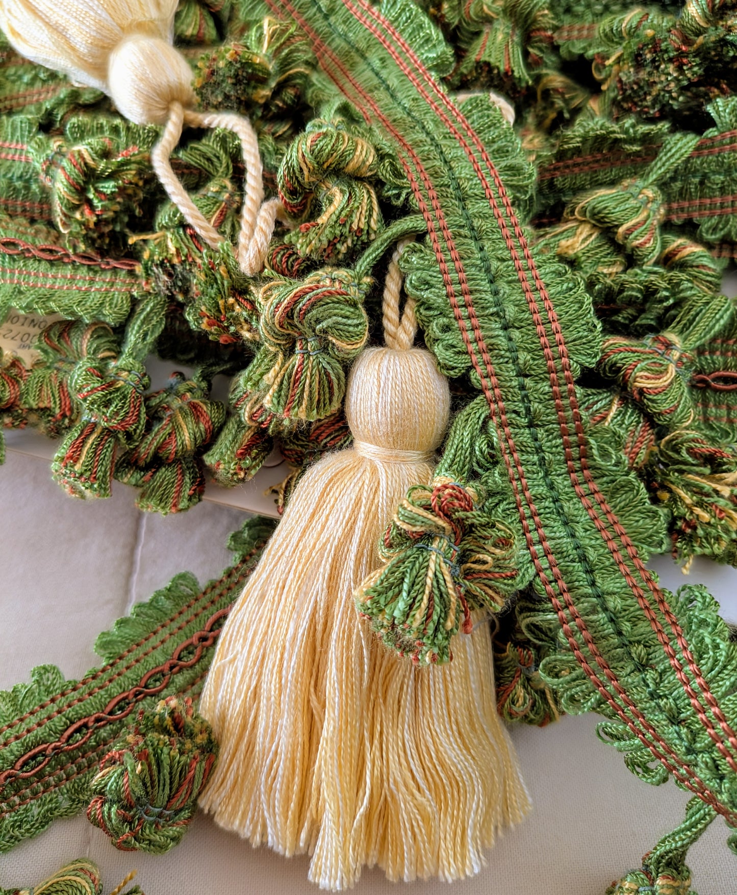 Pale Yellow Tassels / Key Tassels / Cushion Tassels - REDUCED