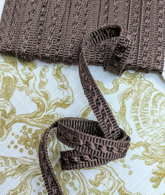 Chocolate Brown Braid / Trimming for Soft Furnishings & Upholstery