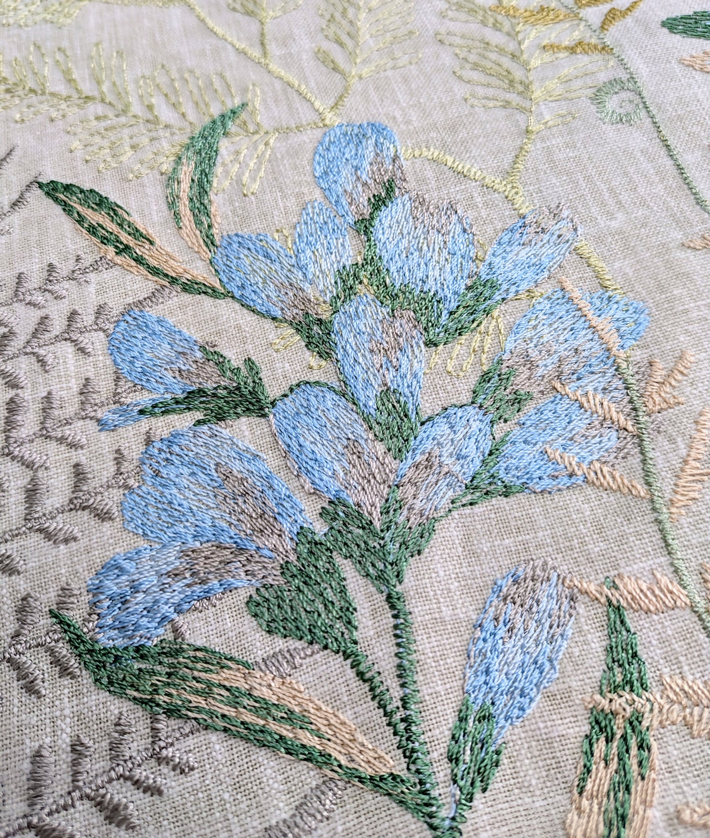 Embroidered Floral Fabric