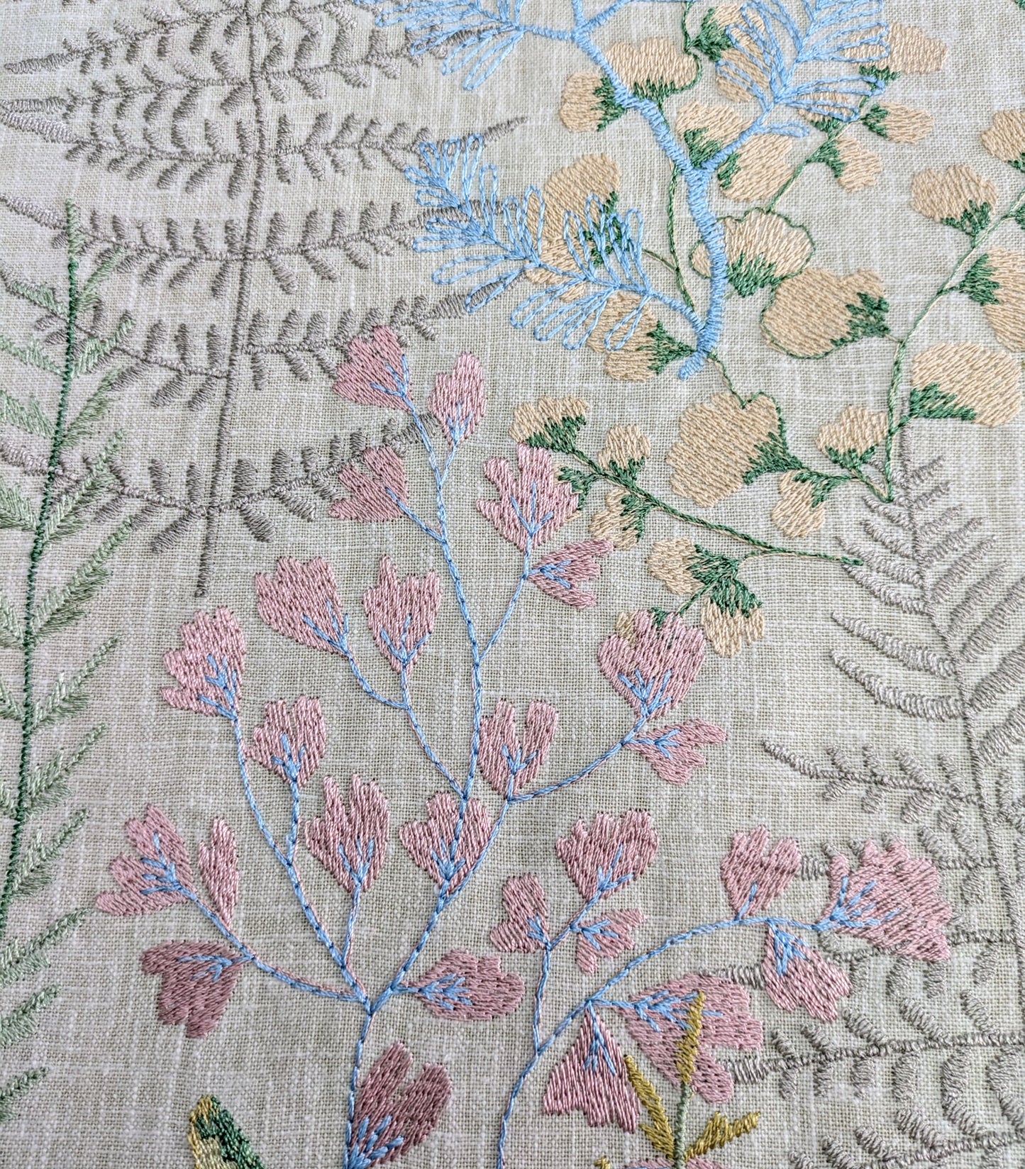Embroidered Floral Fabric