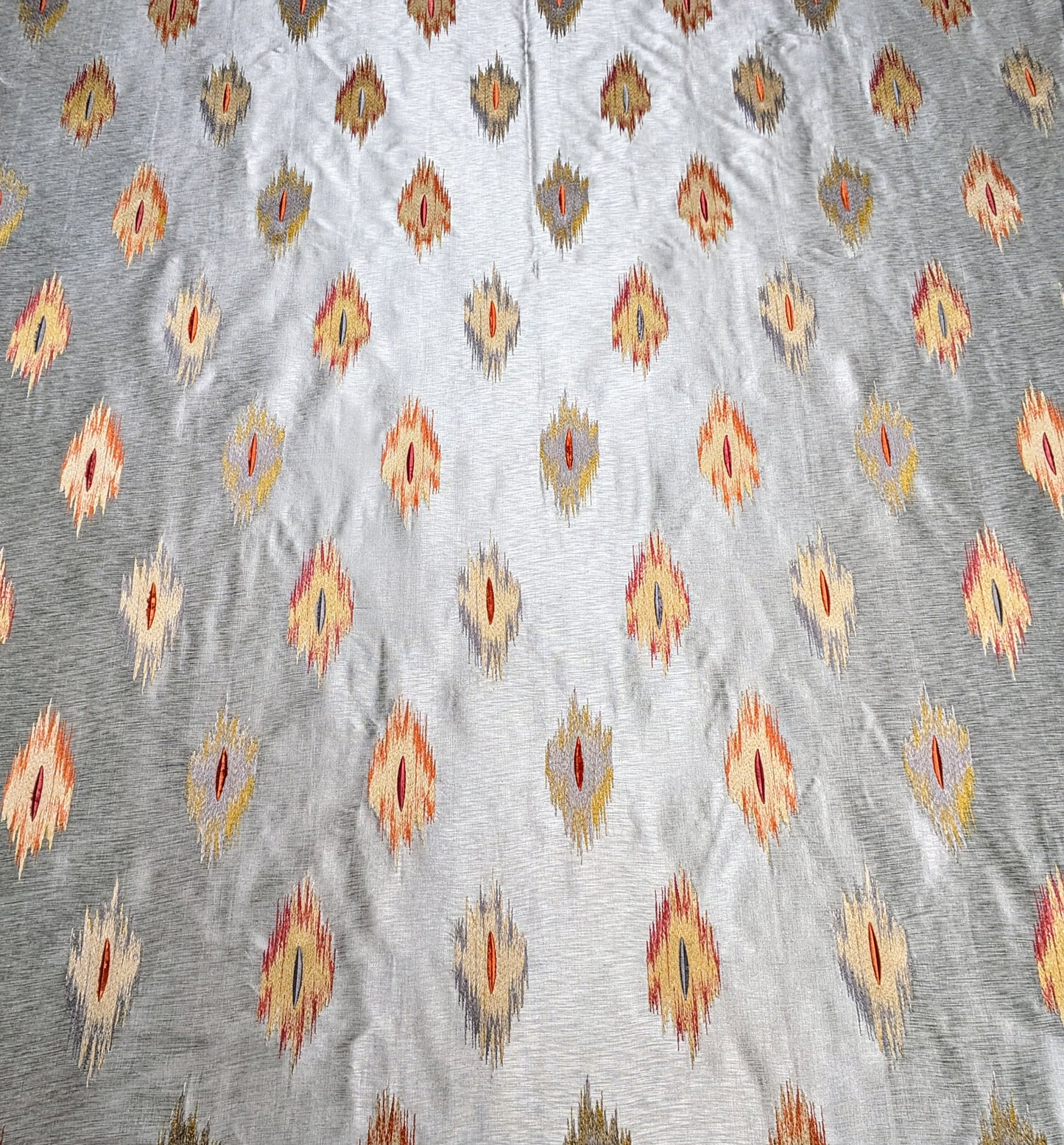 Jane Churchill 'Asmara' Ikat Design Embroidered Fabric - Discontinued 1.5m Remnant