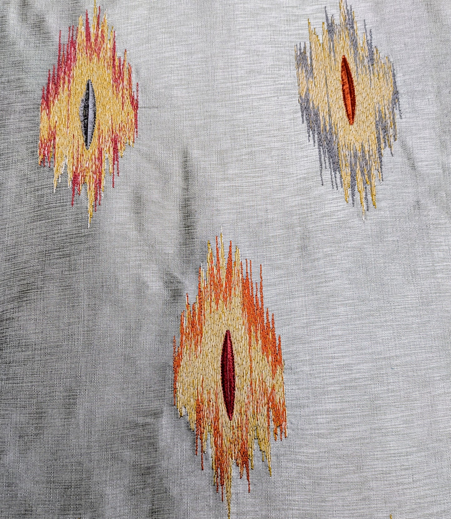 Jane Churchill 'Asmara' Ikat Design Embroidered Fabric - Discontinued 1.5m Remnant