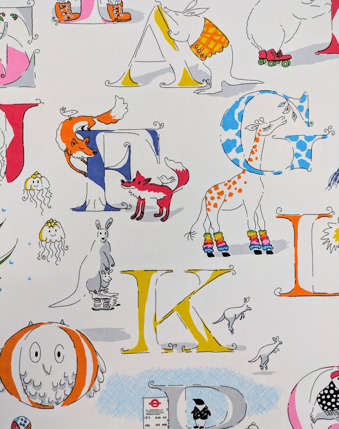 Alphabet Zoo by Sanderson - Discontinued Fabric